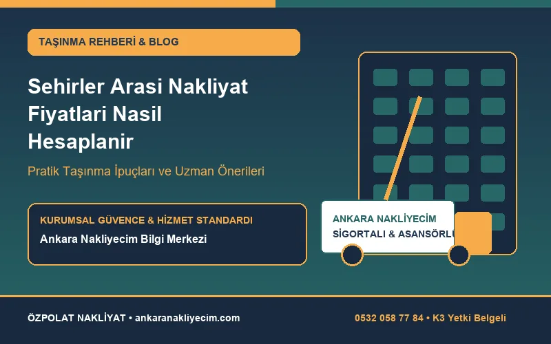 2026 Şehirler Arası Ev Taşıma Fiyatları Neye Göre Belirlenir?