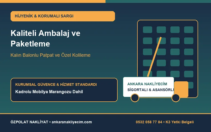 Ankara Evden Eve Nakliyat Paketleme ve Ambalaj