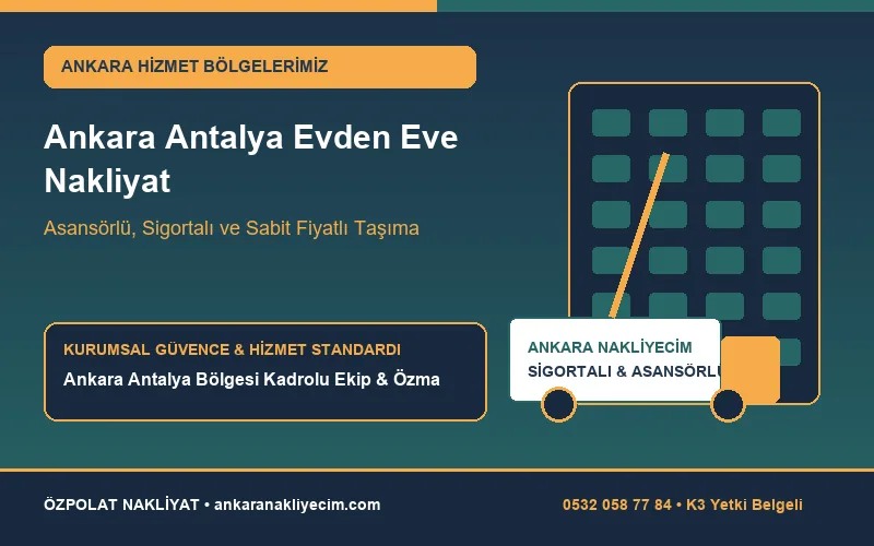 Ankara - Antalya Evden Eve Nakliyat