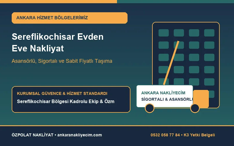 Şereflikoçhisar Evden Eve Nakliyat